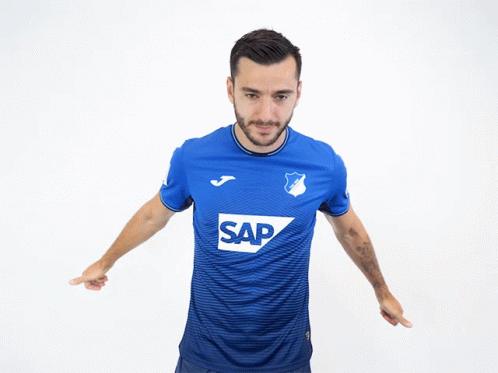 Man In Blue Shirt Saying Sap GIF