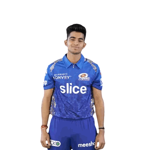 Man in Blue Shirt Saying Slice