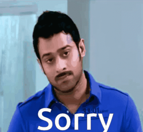 Man In Blue Shirt Saying Sorry GIF
