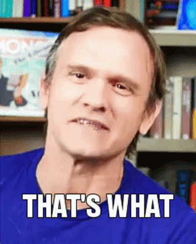 Man In Blue Shirt Saying That's What GIF