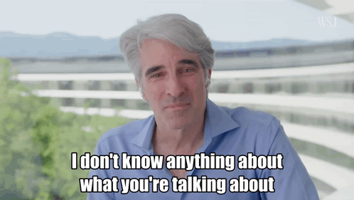 Man In Blue Shirt Says I Don't Know GIF