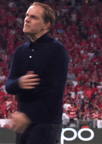 Man In Blue Shirt Screaming At Oppo Ad GIF