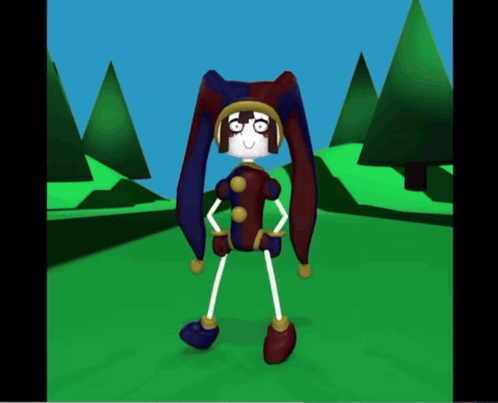 Man In Blue Shirt Swinging Golf Club On Green GIF
