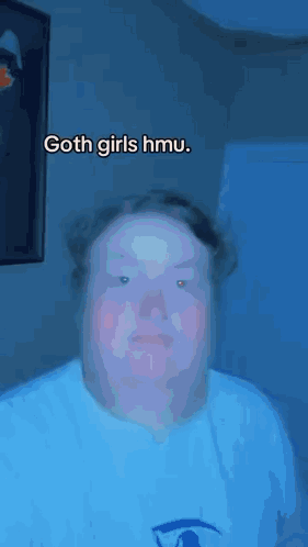 Man in Blue Shirt Talking About Goth Girls