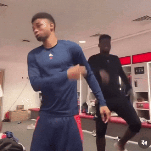 Man In Blue Shirt With Adidas GIF