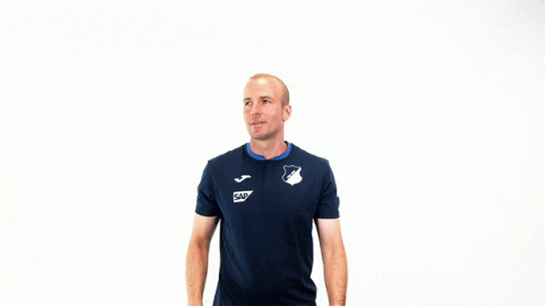 Man in Blue Shirt with EC