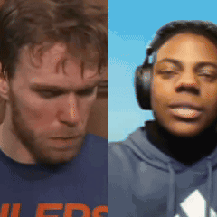 Man in Blue Shirt With Leds Next to Woman Wearing Headphones
