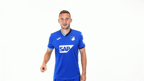 Man in Blue Shirt with Number 3