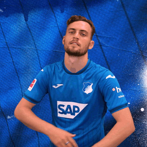 Man in Blue Shirt With Sap