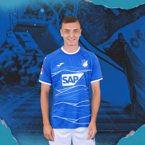 Man In Blue Shirt With Sap GIF