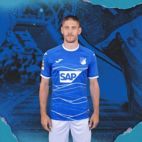 Man In Blue Shirt With Sap GIF