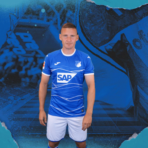 Man In Blue Shirt With Sap GIF