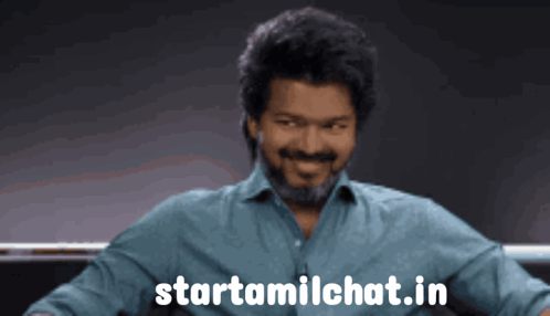 Man in Blue Shirt with Starttamilchat.in