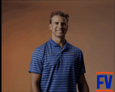 Man In Blue Striped Shirt With FV GIF