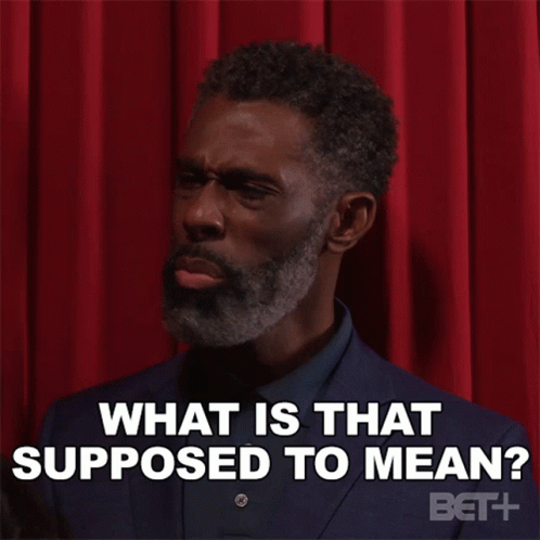 Man in Blue Suit Saying What Is That Supposed to Mean