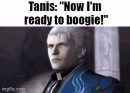 Man in Blue Suit Talking to Man in Video Game