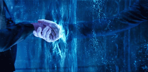 Man In Blue Suit With Peace Sign GIF