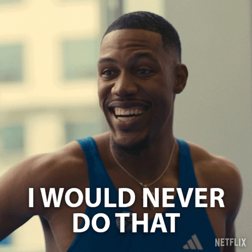 Man In Blue Tank Top Smiling GIF