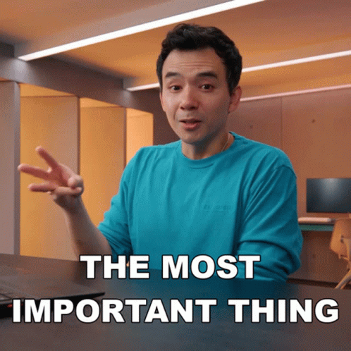 Man In Blue Telling Something Important GIF
