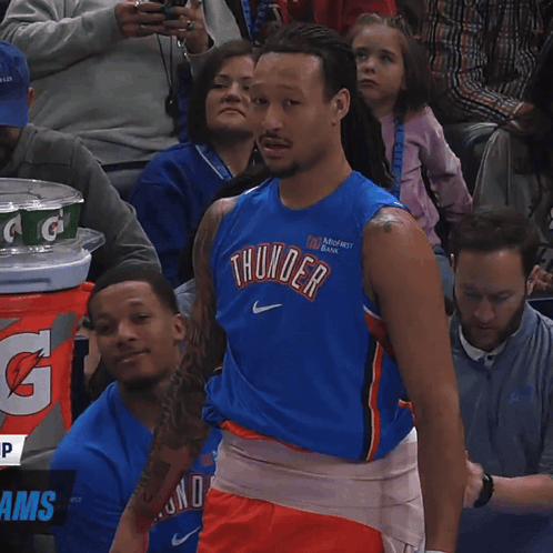 Man in Blue Thunder Jersey