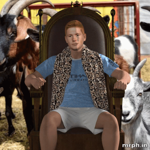 Man In Blue Tiha Airways Shirt GIF