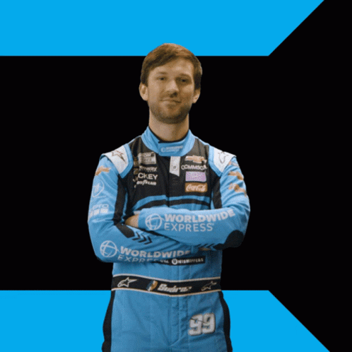 Man in Blue Worldwide Express Uniform