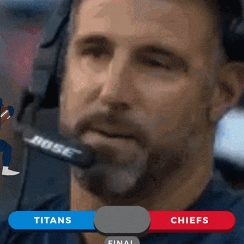 Man in Bose Headset Watching Titans vs Chiefs