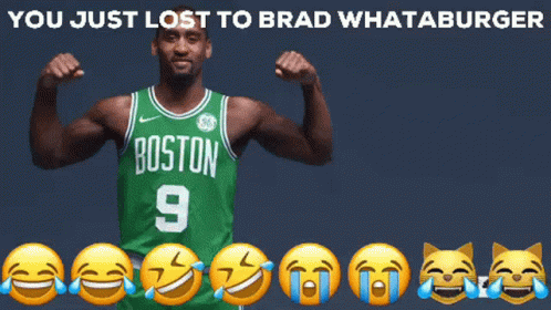 Man In Boston Jersey Saluting Smiley Faces GIF