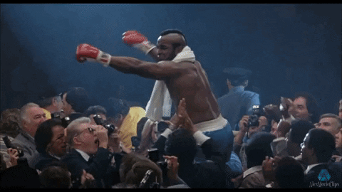 Man In Boxing Gloves With Slurber Towel GIF