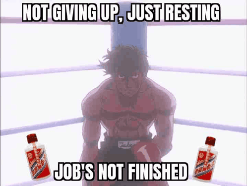 Man in Boxing Gloves With Two Bottles in Ring