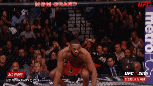 Man in Boxing Ring Bad Blood UFC