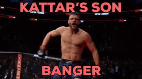 Man in Boxing Ring Kattar's Son Banger