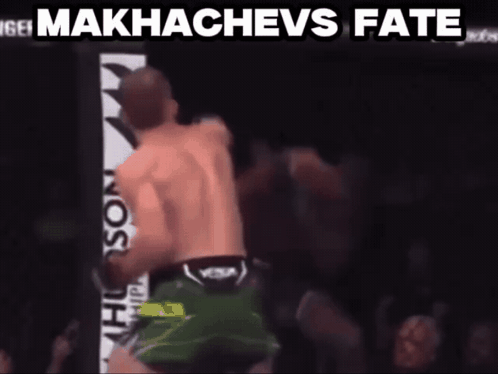 Man In Boxing Ring Makhachevs Fate GIF