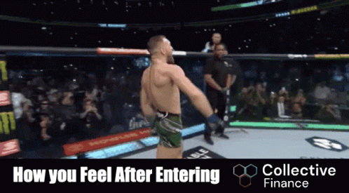 Man in Boxing Ring Saying How You Feel After Entering