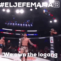 Man in Boxing Ring We Own The Logans