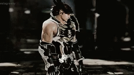 Man In Boxing Ring Wearing Gloves And Vest GIF