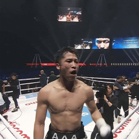 Man In Boxing Ring Wearing Shorts GIF