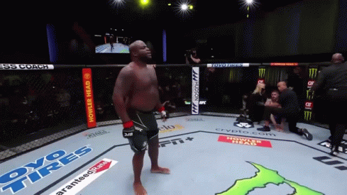 Man In Boxing Ring With Oyo Tires GIF
