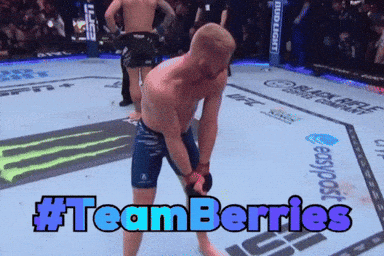 Man in Boxing Ring With #Teamberries