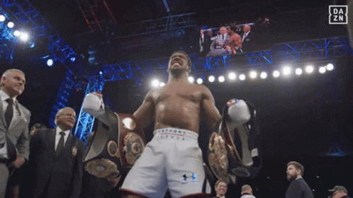 Man in Boxing Shorts Saying Anthony