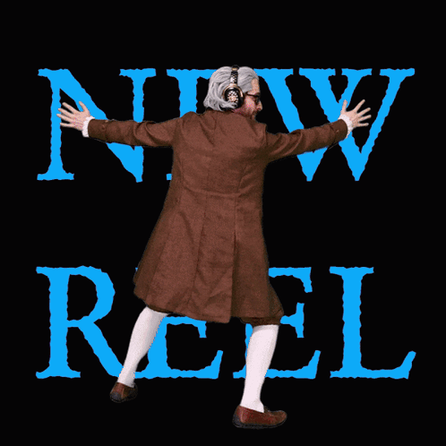 Man In Brown Coat Sign Saying New Rull GIF
