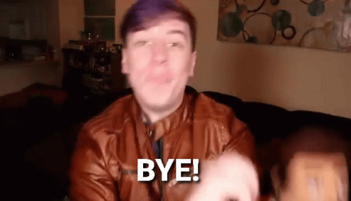 Man in Brown Jacket Saying Bye