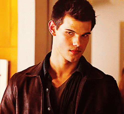 Man In Brown Leather Jacket And Black Shirt GIF