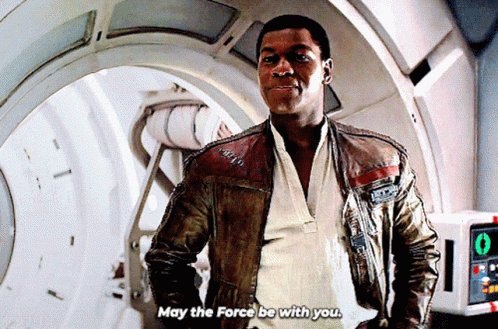 Man in Brown Leather Jacket May the Force Be With You