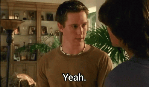 Man In Brown Shirt Saying Yeah GIF