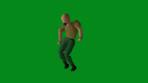 Man in Brown Shirt Standing on Green Screen