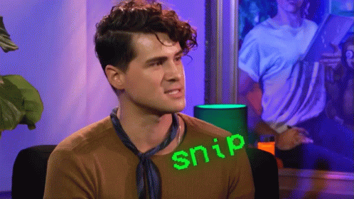 Man in Brown Shirt With Snip