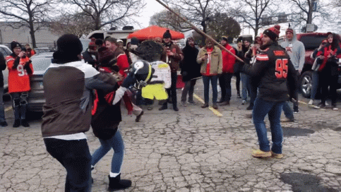 Man In Browns Jersey Number 55 GIF