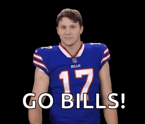 Man In Buffalo Bills Jersey Giving Thumbs Up GIF
