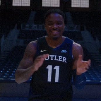 Man in Butler Jersey Standing on Court